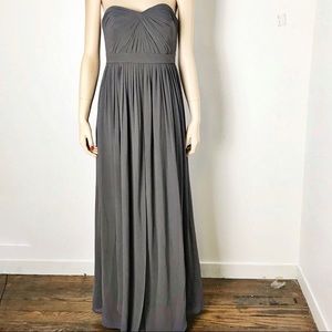 Jenny Yoo Annabelle shadow grey bridesmaids dress
